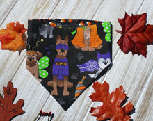 Load image into Gallery viewer, Halloween Dogs in Costumes Bandana
