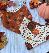 Load image into Gallery viewer, Turkeys &amp; Pumpkins Bandana
