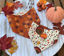 Load image into Gallery viewer, Turkeys &amp; Pumpkins Bandana
